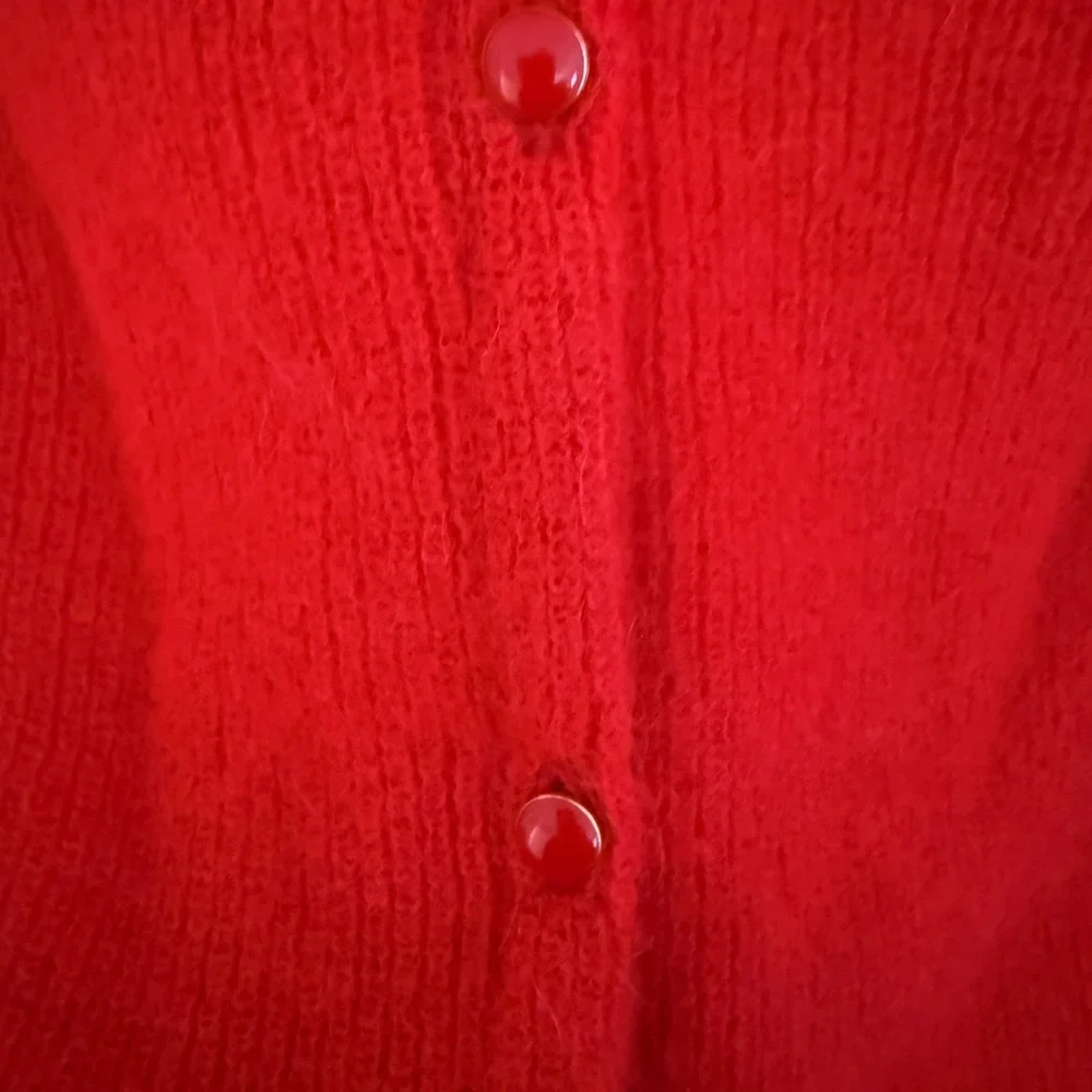 Sezane Barry cardigan sweater RED - Picture 5 of 7